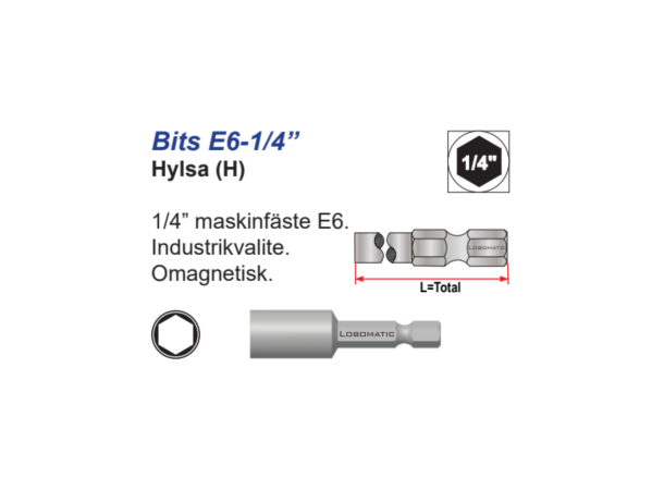 Bits Pipe 7X100mm